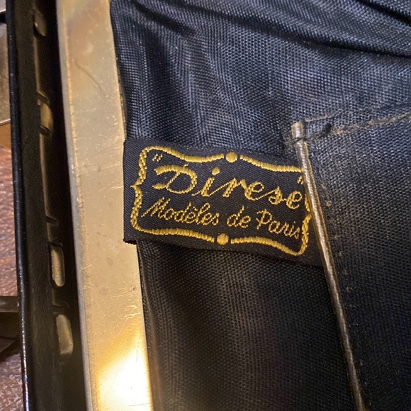 VINTAGE Fashion European Leather Handbag, Made in Paris, Black - Picture 2 of 10